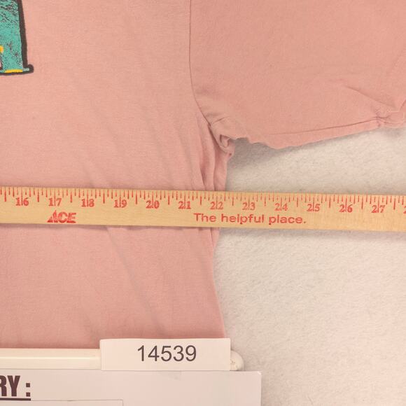 Nirvana Band Crew Neck Short Sleeve T Shirt Womens Size Extra Large XL Pink - Picture 7 of 9